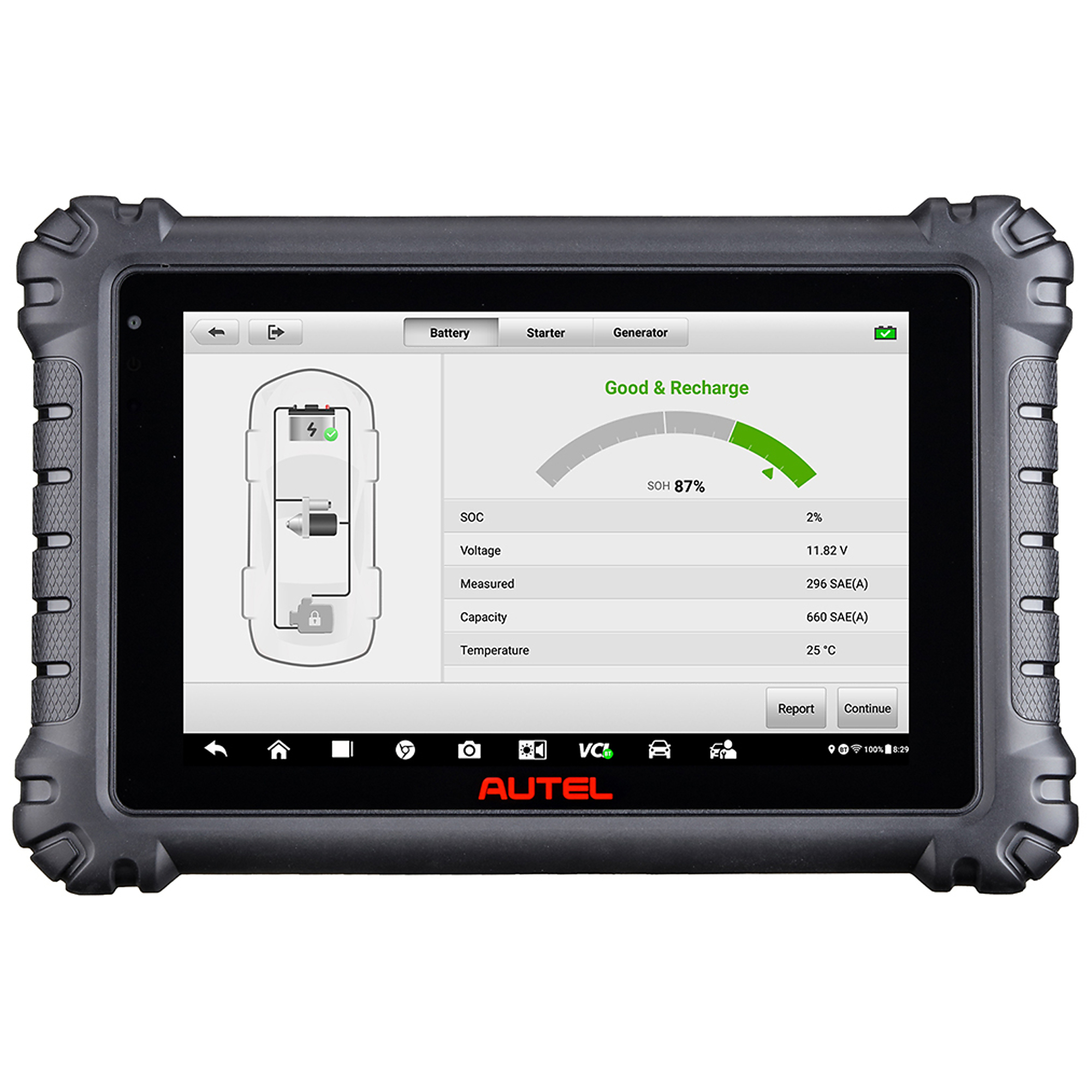 Autel Advanced Diagnostic Tablet with TPMS Servicing — 8in. Touchscreen, Wireless, Model# MS906PRO-TS